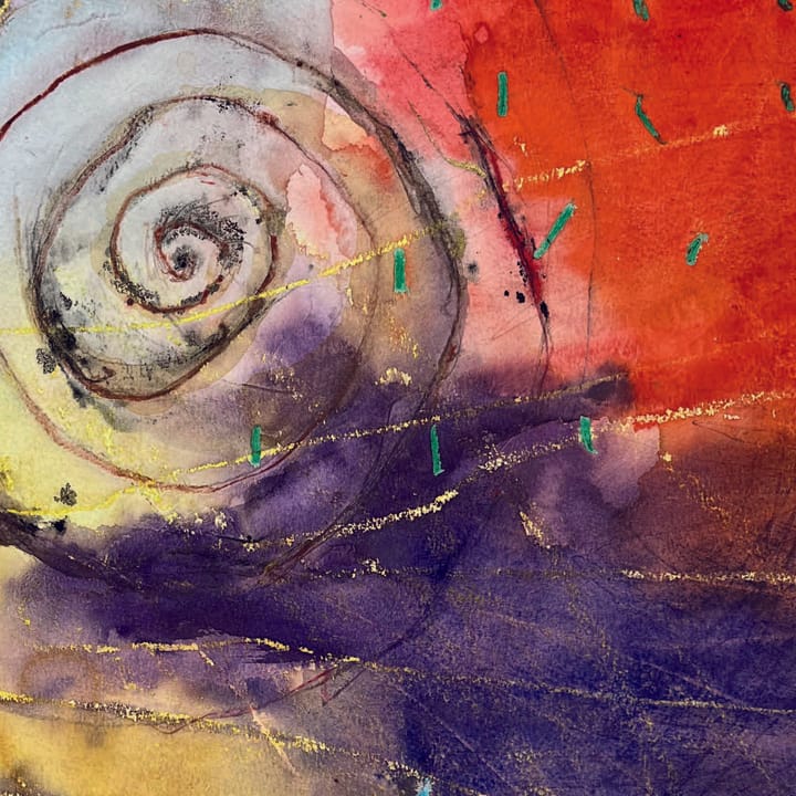 Trauer-Freude Space — Aquarell